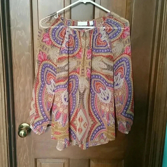 New York and Company sheer blouse - Picture 2 of 6